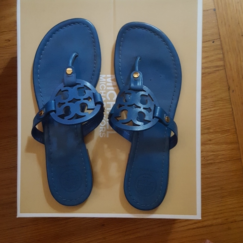 Tory Burch blue 8.5 Miller sandals